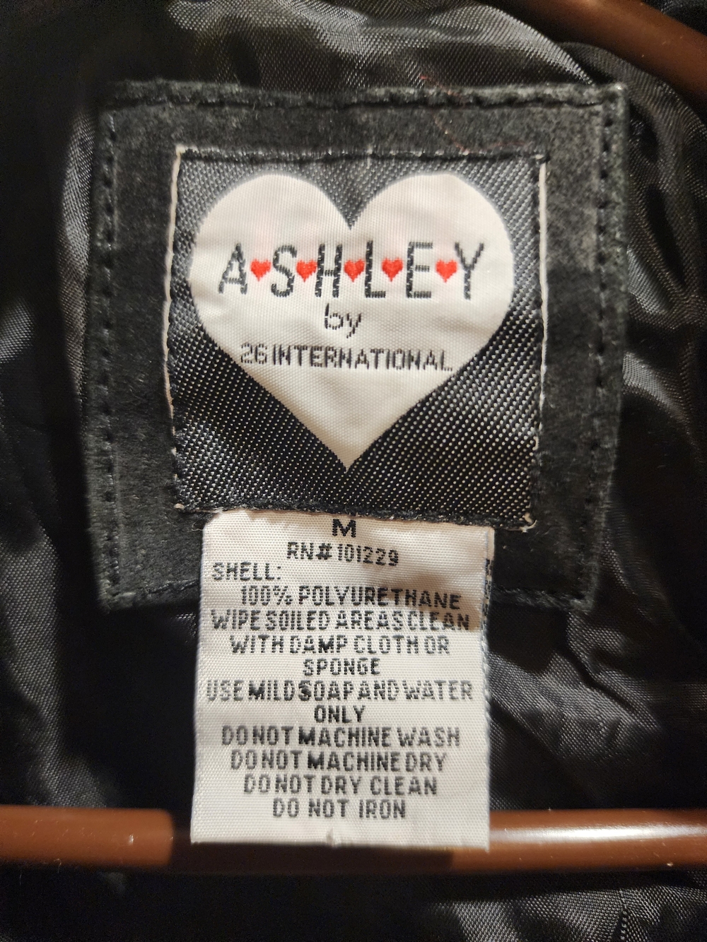 Black Suede Jacket, White Cowhide Faux Fur, Ashley By 26 International, Size M - Picture 5 of 5